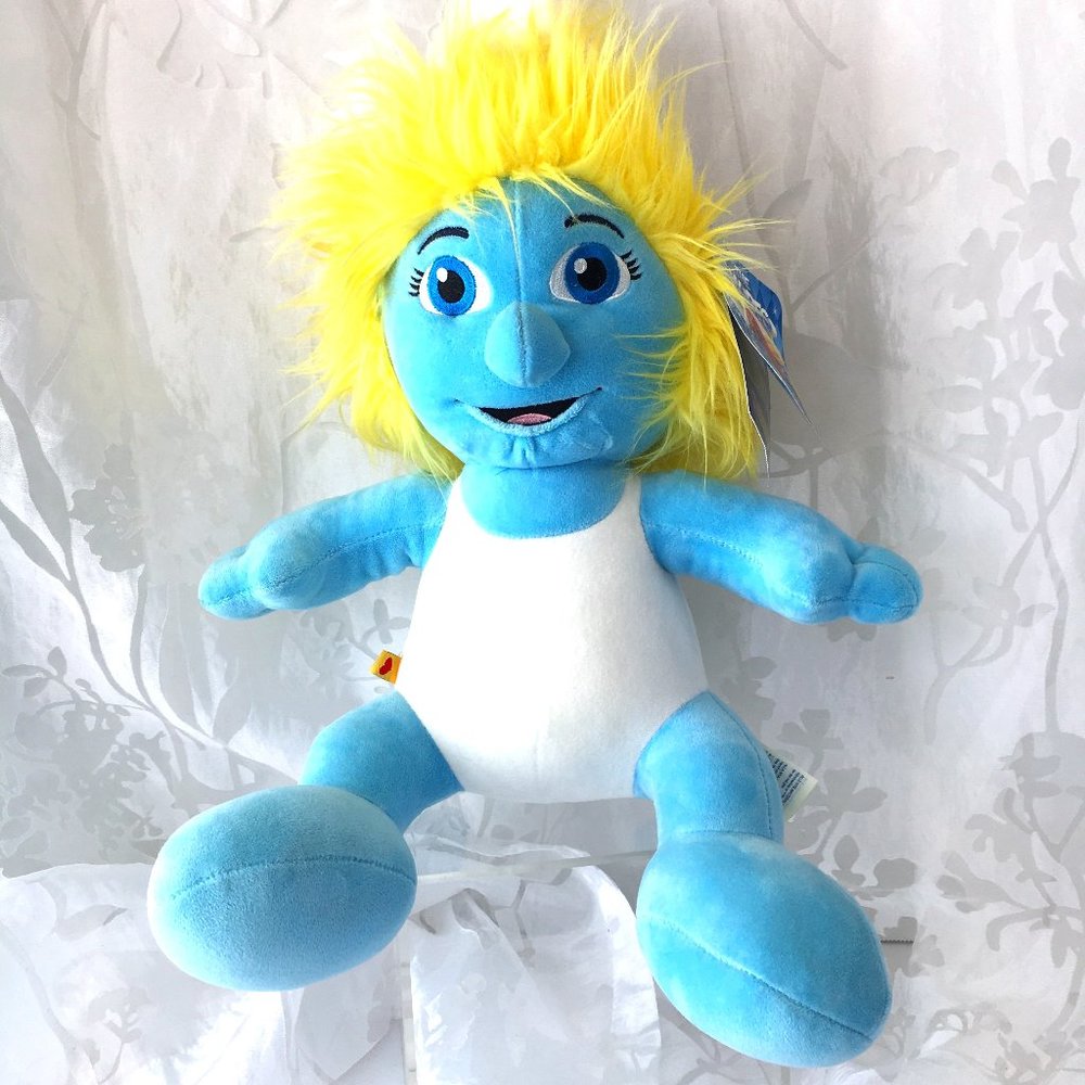 Smurfette 14" Build A Bear BAB  Retired Licensed  Plush with tags EUC